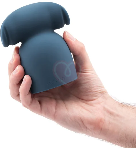 Насадка для мужской мастурбации на вибратор Le Wand Stroke синяя фото 4