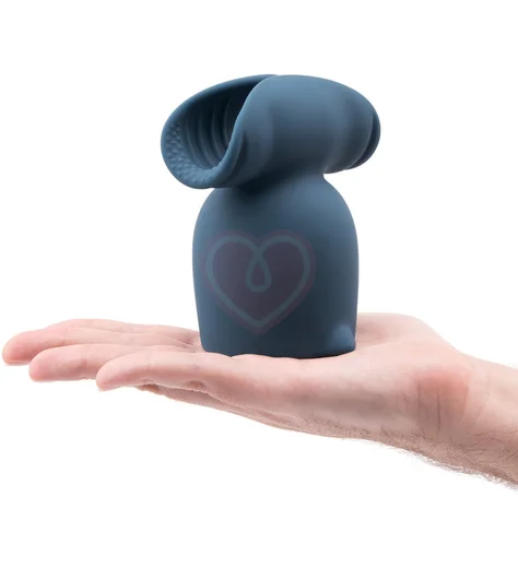 Насадка для мужской мастурбации на вибратор Le Wand Stroke синяя фото 5