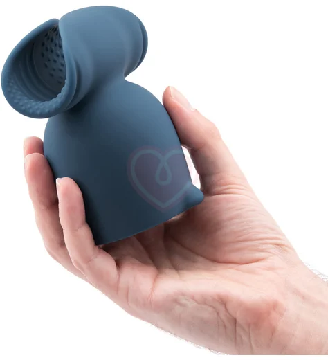 Насадка для мужской мастурбации на вибратор Le Wand Stroke синяя фото 6