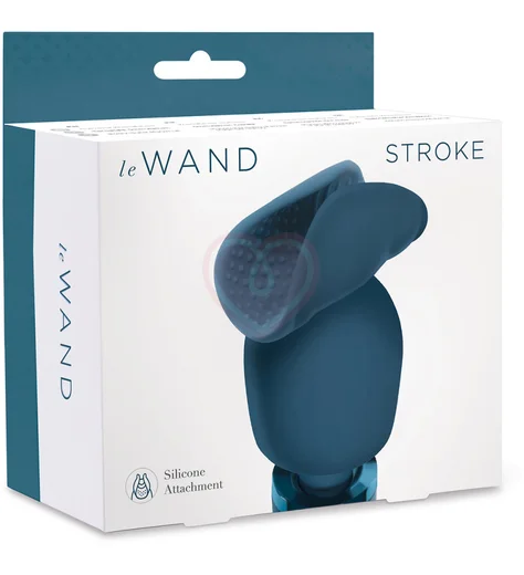 Насадка для мужской мастурбации на вибратор Le Wand Stroke синяя фото 9