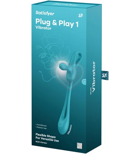 Мультивибратор Satisfyer Plug & Play 1 голубой фото 7