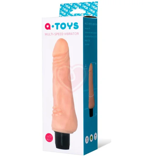 Вибратор реалистичный с рельефными шариками у основания ToyFa A-Toys 16 см фото 2