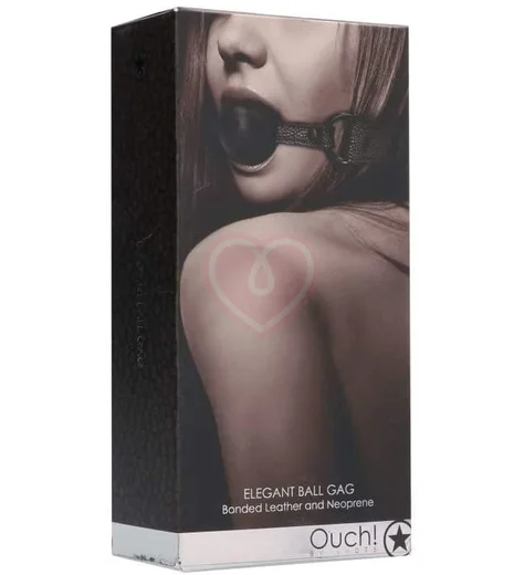 Кляп-шарик с отверстиями для дыхания Ouch! Elegant Ball Gag фото 2
