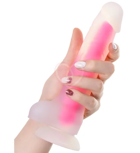 Светящийся в темноте розовым фаллоимитатор Beyond Tony Glow 14,5 см фото 5