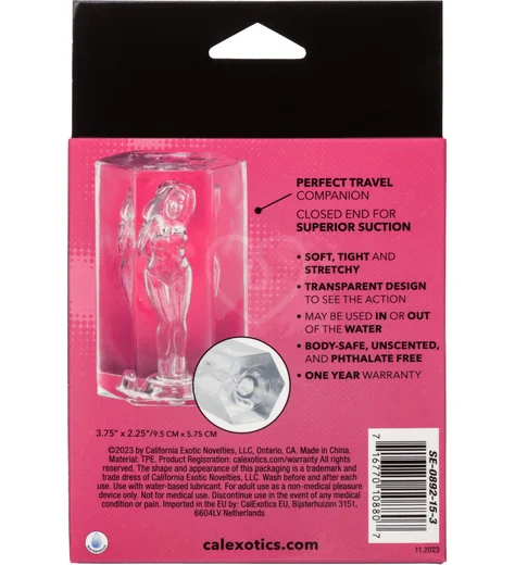 Мастурбатор с внутренним рельефом в виде женского тела Girls Girls Girls Olivia прозрачный фото 2