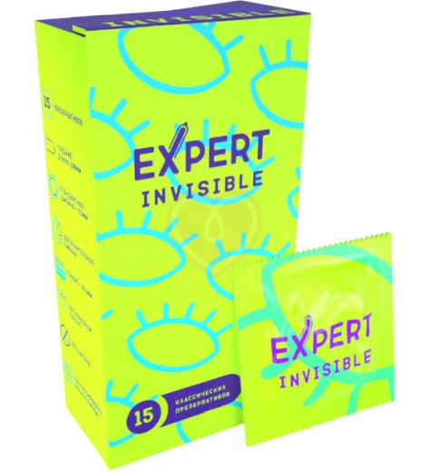 Ультратонкие презервативы Expert Invisible 15 шт фото 4