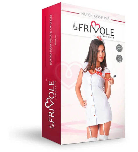 Ролевой костюм Доктор любовь белый с красным фото 3