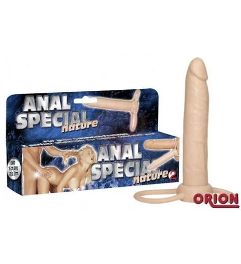 Насадка-страпон для двойного проникновения Anal Special телесная фото 2