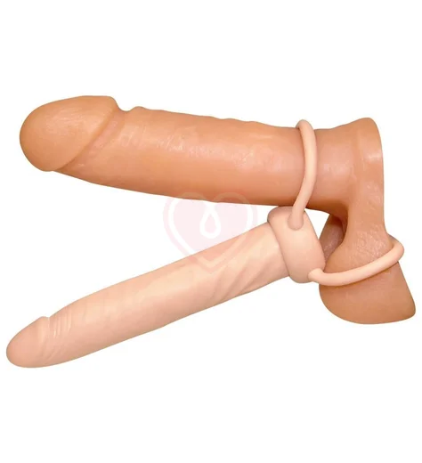 Насадка-страпон для двойного проникновения Anal Special телесная фото 3