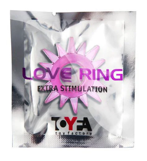 Кольцо эрекционное Toyfa Love Ring Шестерёнка розовое фото 2
