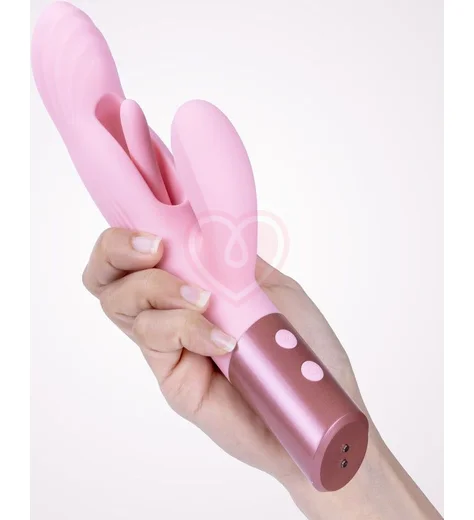 Вибратор-кролик с функцией толчков и стимуляцией зоны G Selove Fluttery розовый фото 2