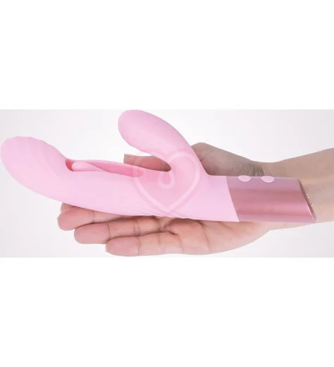 Вибратор-кролик с функцией толчков и стимуляцией зоны G Selove Fluttery розовый фото 3