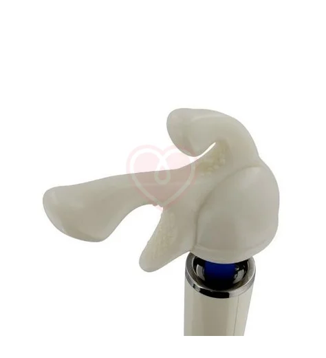 Насадка Magic Wand Tri-Gasm тройная белая фото 2