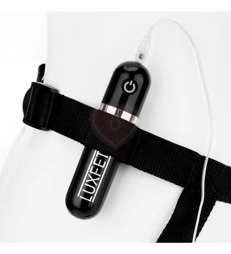 Страпон с вибрацией Lux Fetish Realistic Vibrating Dildo 16 см фото 3