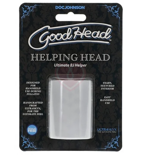 Открытый компактный мастурбатор Good Head прозрачный фото 3