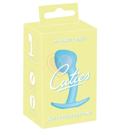 Маленькая анальная пробка Cuties Plugs голубая фото 5