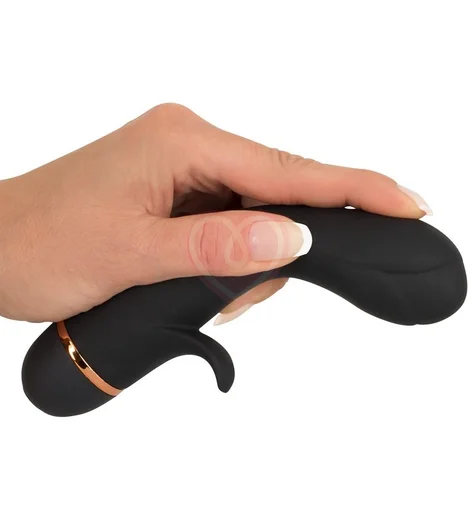 Вибратор с клиторальным лепестком Bendy Tulip чёрный фото 5