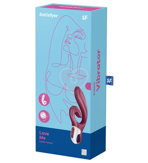 Вибратор с клиторальным стимулятором Satisfyer Love Me бордовый фото 5