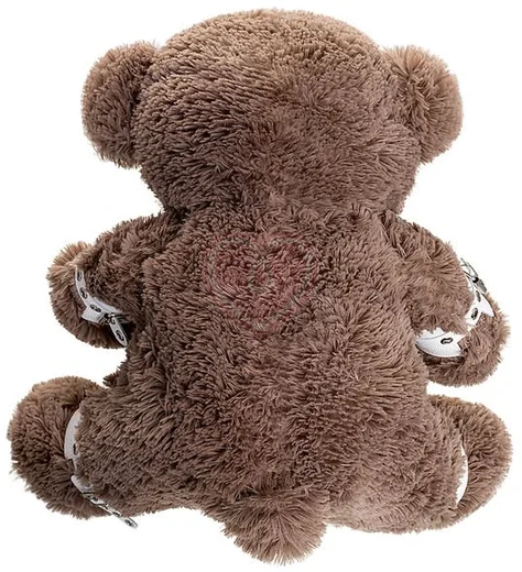 Белый бондажный набор Pecado с коричневым медведем фото 2