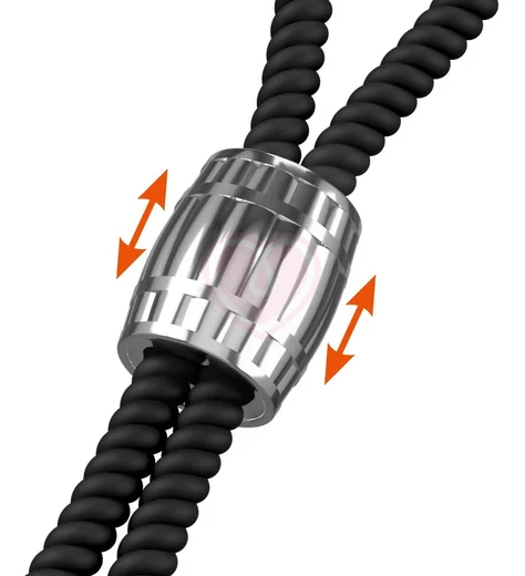 Эрекционное лассо с шариком-утяжелителем Heavy Rope чёрное фото 3