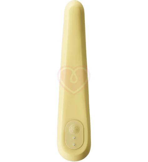 Нереалистичный гибкий вибратор Iroha Fit Mikazuki жёлтый фото 2