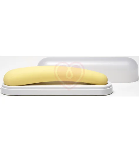 Нереалистичный гибкий вибратор Iroha Fit Mikazuki жёлтый фото 6