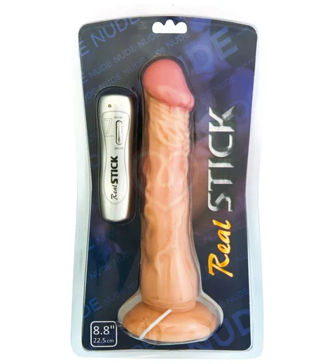 Вибратор реалистичный RealStick Nude 22,5 см телесный фото 2