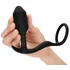 Утяжелённая анальная вибропробка с эрекционным кольцом b-Vibe Snug & Tug фото 4