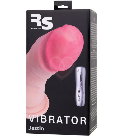 Реалистичный вибратор на присоске с пультом RealStick Elite Jastin телесный фото 5