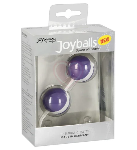 Вагинальные шарики со смещённым центром тяжести Joyballs фиолетовые фото 2