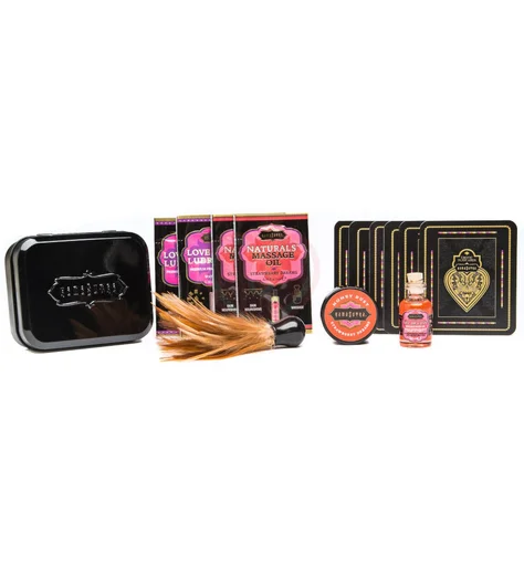 Набор эротической косметики KamaSutra The Weekender Tin Can Strawberry Клубника фото 4