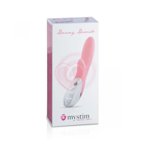 Вибратор с клиторальным стимулятором Mystim Danny Divido розовый фото 2
