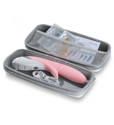 Вибратор с клиторальным стимулятором Mystim Danny Divido розовый фото 3