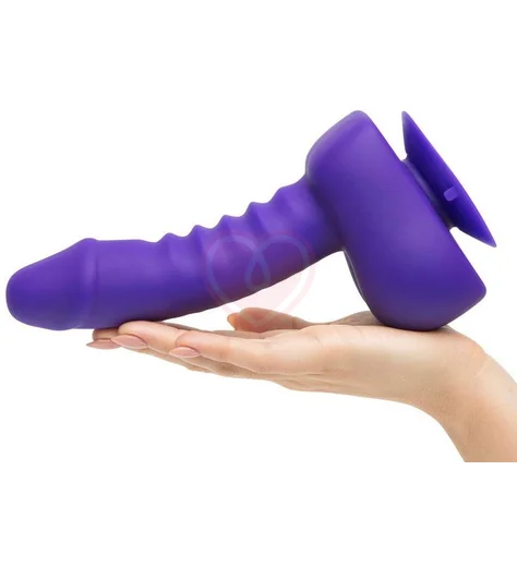 Вибратор с дистанционным управлением Uprize Realistic Dildo 21 см фиолетовый фото 5