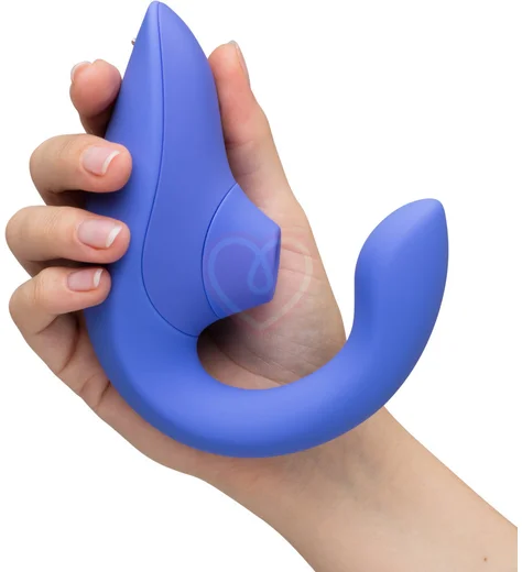 Вибратор для зоны G c бесконтактной стимуляцией клитора Womanizer Blend голубой фото 10