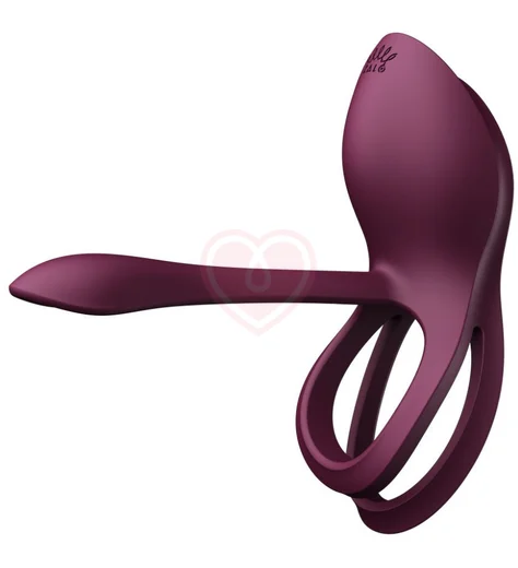 Эрекционное кольцо с вибрацией и пультом дистанционного управления Zalo Bayek фиолетовое фото 4