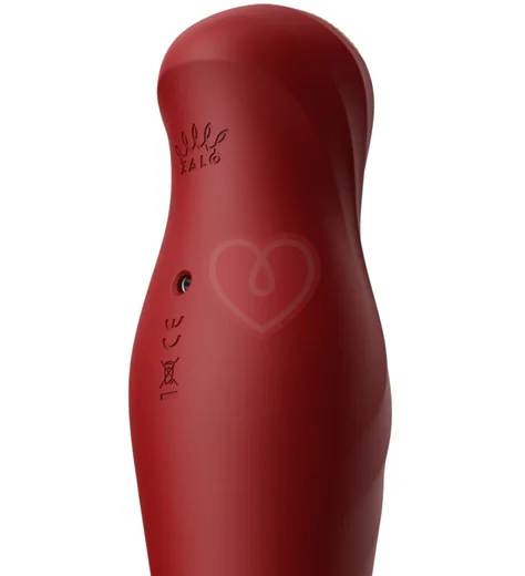 Пульсирующий вибратор с дистанционным управлением Zalo King красный фото 6