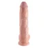 Фаллоимитатор на присоске с мошонкой King Cock with Balls 25 см телесный фото 2