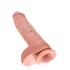 Фаллоимитатор на присоске с мошонкой King Cock with Balls 25 см телесный фото 4