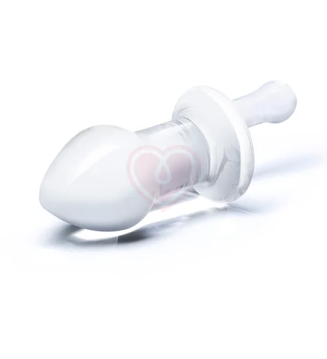 Стеклянная прозрачная пробка с ручкой фото 2