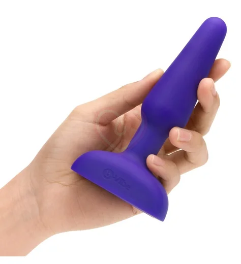 Анальная вибропробка b-Vibe trio с 3 моторчиками фиолетовая фото 5