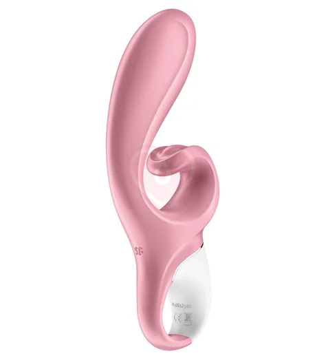 Вибратор с клиторальным стимулятором Satisfyer Hug Me розовый фото 3