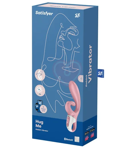 Вибратор с клиторальным стимулятором Satisfyer Hug Me розовый фото 5