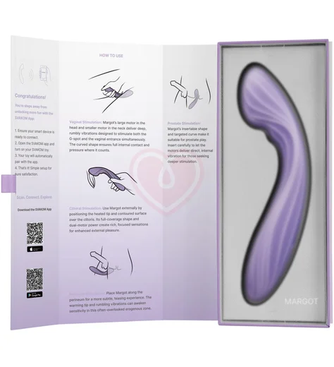 Интерактивный вибратор Svakom Margot лавандовый фото 10