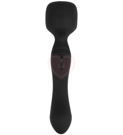 Двусторонний массажёр с нагревом Heating Wand чёрный фото 2
