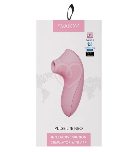 Мембранно-волновой клиторальный стимулятор Svakom Pulse Lite Neo с приложением розовый фото 5