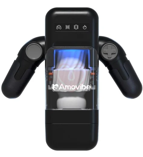 Робот-мастурбатор в форме джойстика Amovibe Game Cup чёрный фото 8