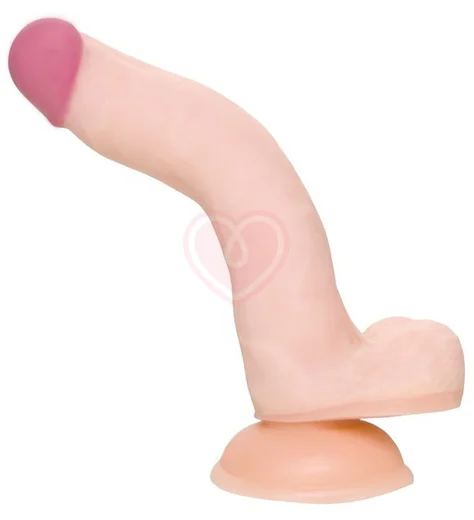 Реалистичный гибкий фаллоимитатор на присоске A-Toys by Toyfa Minc телесный фото 3