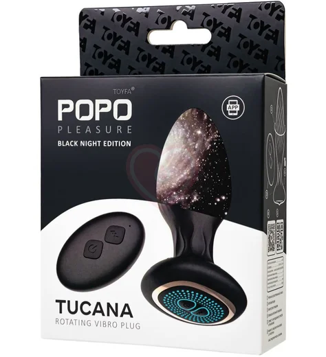 Анальная пробка с ротацией и пультом Popo Pleasure Tucana чёрная фото 9