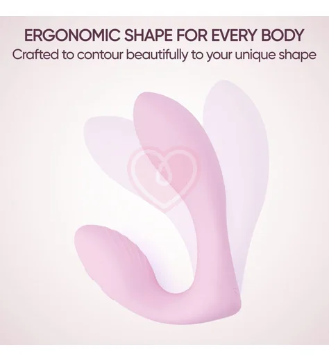 Вибратор с пультом Selove DuoFlex розовый фото 5